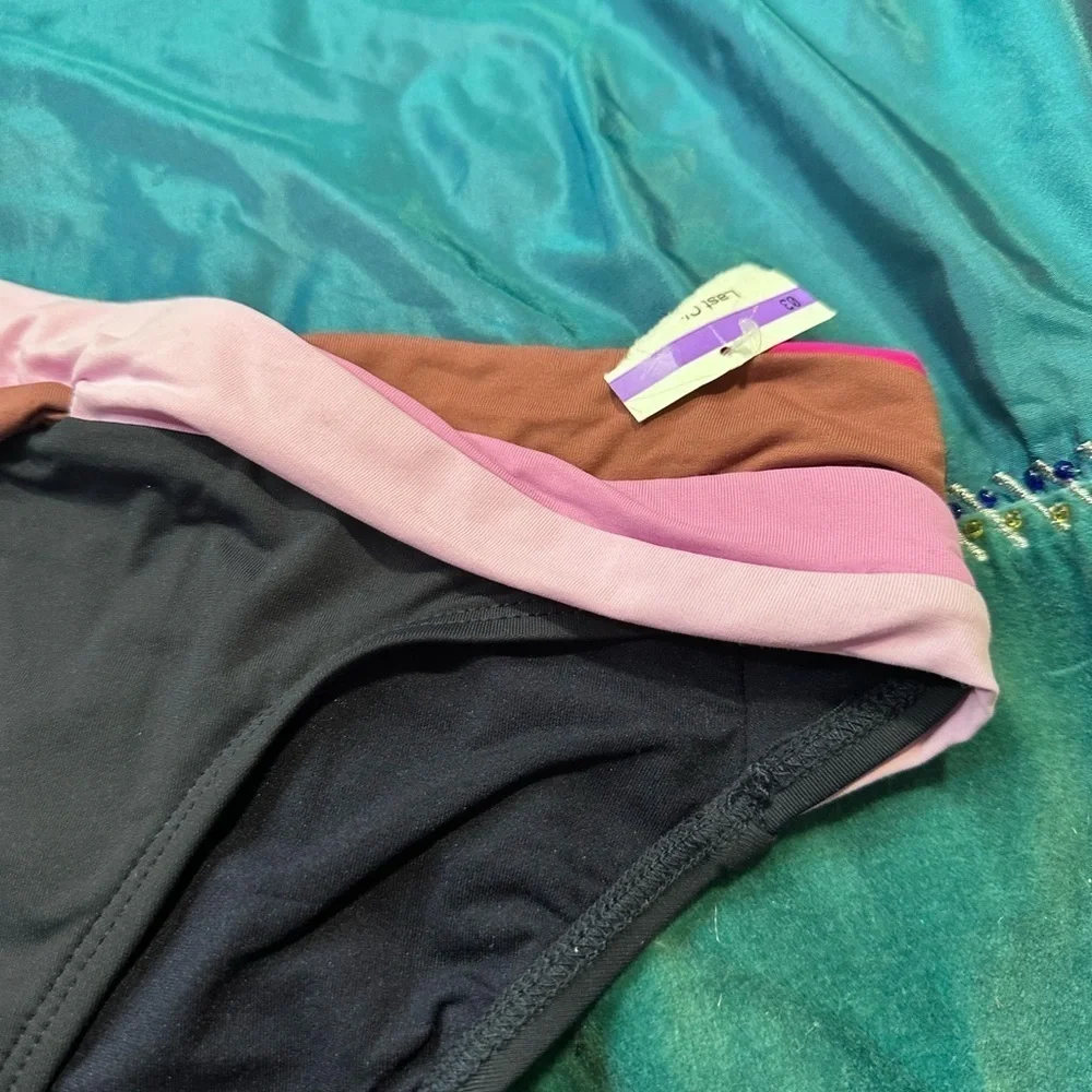 Women’s swimsuit Bottoms Robin Piccone Blue and Pink Bikini Swimwear Small 4342